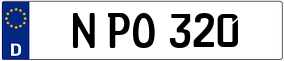 Truck License Plate